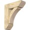 Ekena Millwork Thorton Slat Rough Sawn Bracket w/ Offset Brace, Douglas Fir, 8"W x 24"D x 28"H BKT0806X24X28THR06RDF - alternate 1